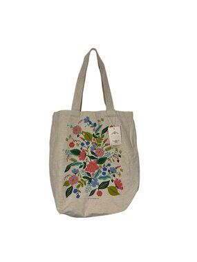 Rifle Paper Co Floral Vines Canvas Tote Bag